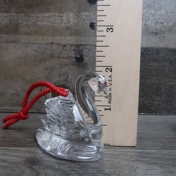 Waterford Crystal 12 Days Of Christmas Day 7 Seven Swans Swimming - Picture 6 of 7